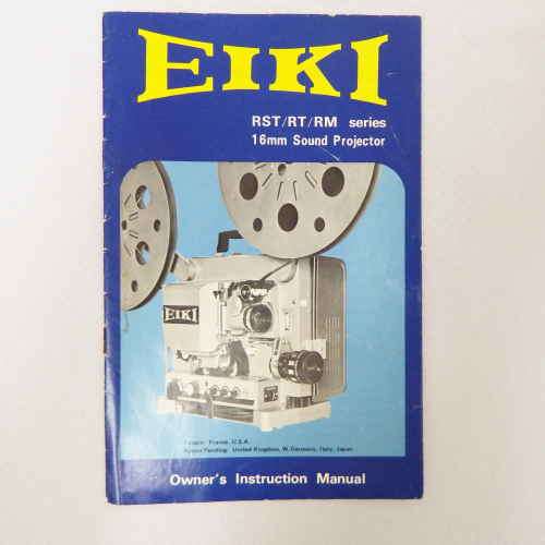 Art & Photography EIKI RST/RT/RM series 16mm sound projector owner`s